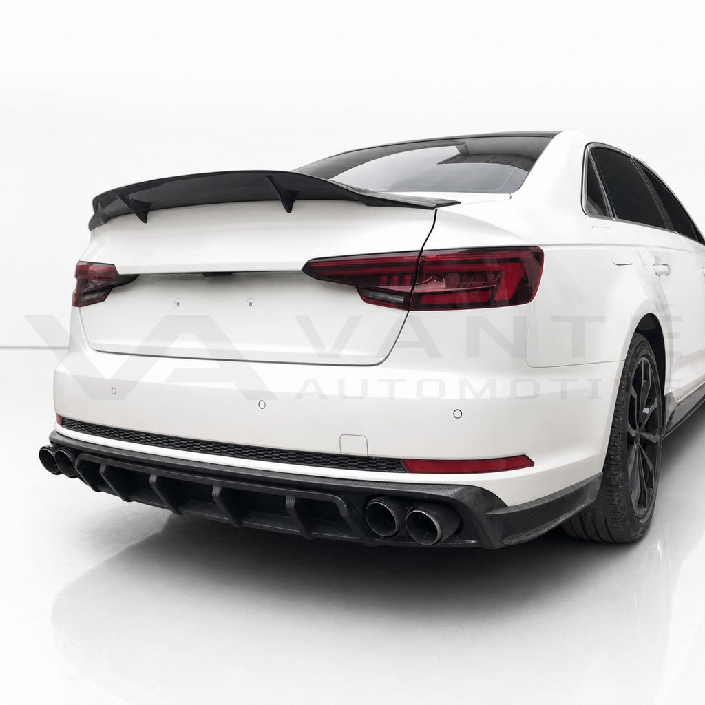 Audi S4 B9 Carbon Fibre Rear Bumper Diffuser with Splitter
