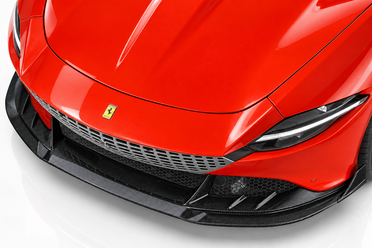 Ferrari Roma Labio delantero de fibra de carbono