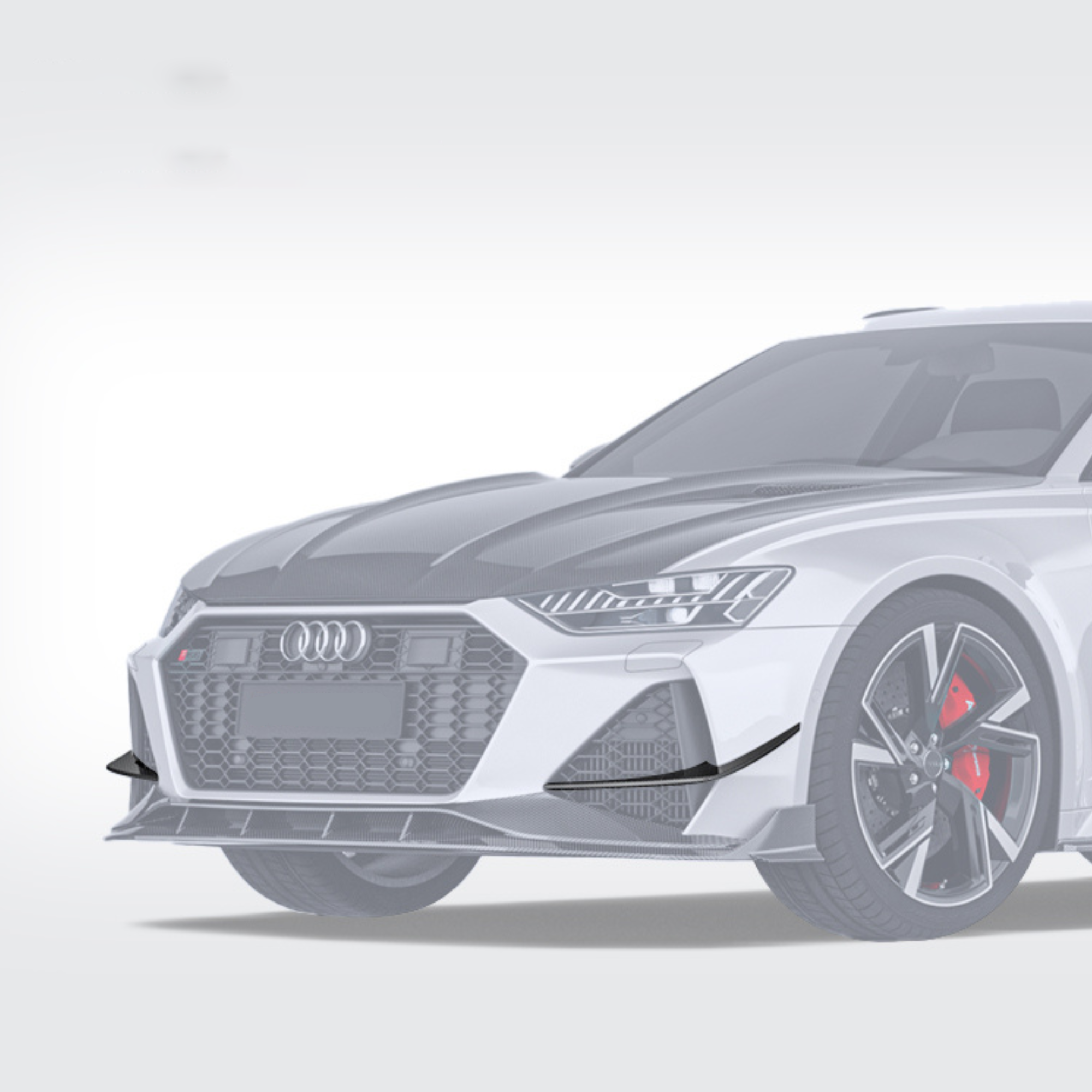 Audi RS6/RS7 C8 Carbon Fiber Front Canards V2 image 3