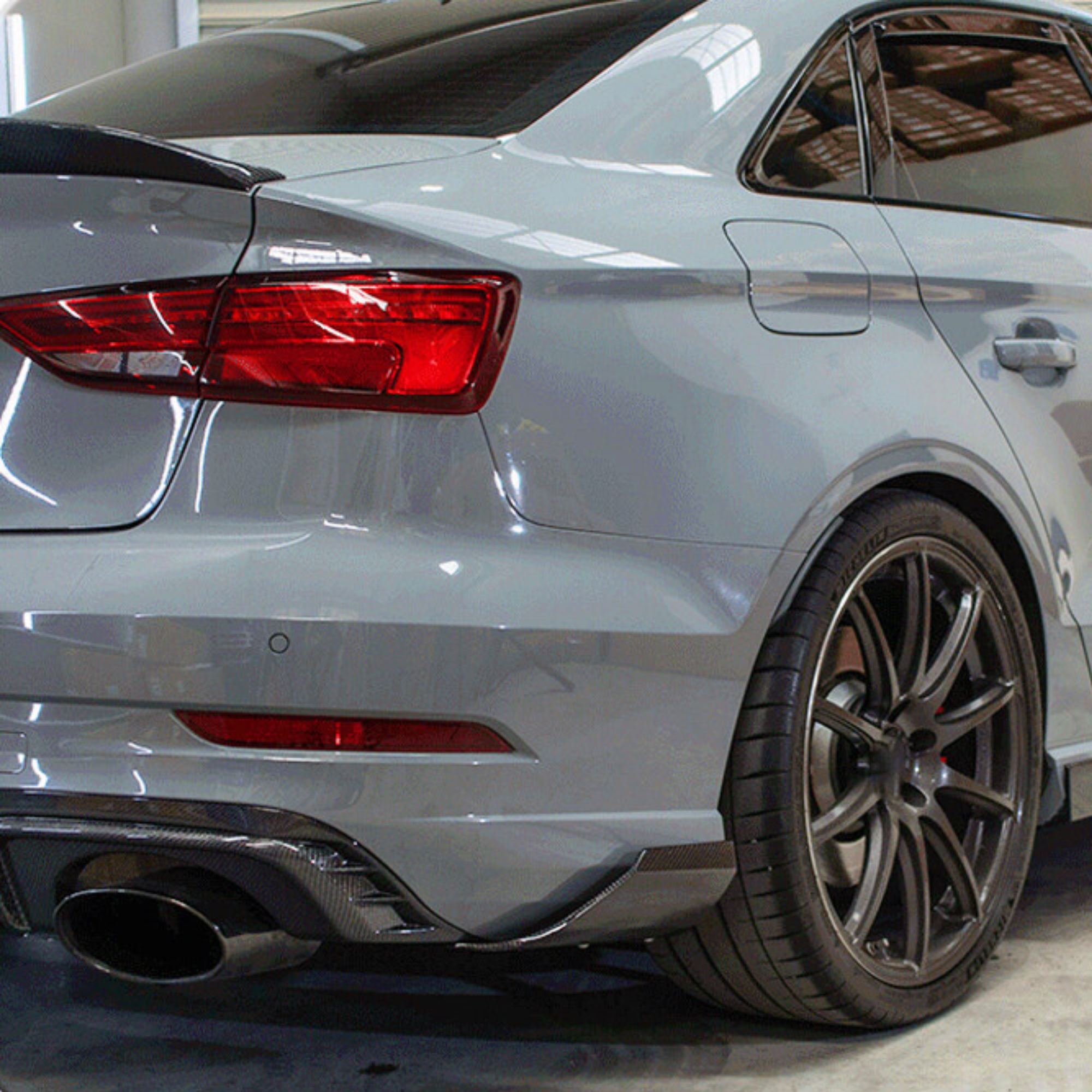 Audi RS3 8V.5 Carbon Fiber Rear Bumper Splitter Blades image 3