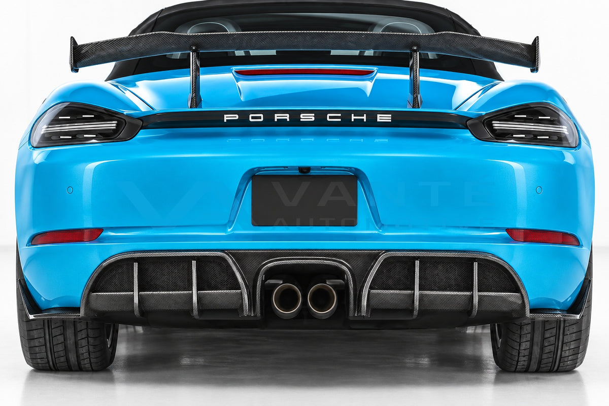 Porsche 718 Boxster/Cayman Carbon Fibre Rear Side Splitter – image 3
