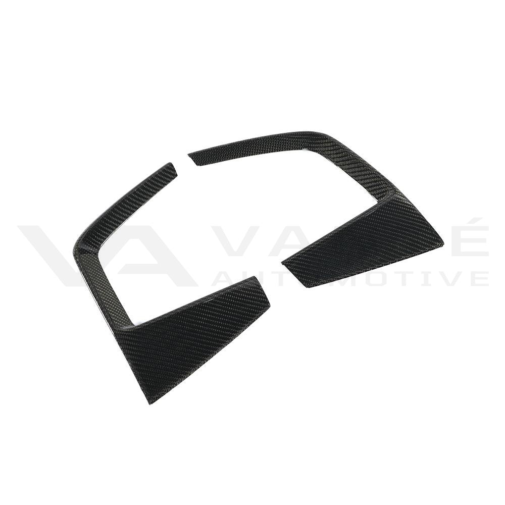 Garnitures d'aération de feux antibrouillard avant en fibre de carbone pour Audi A4 S-Line/S4 B9