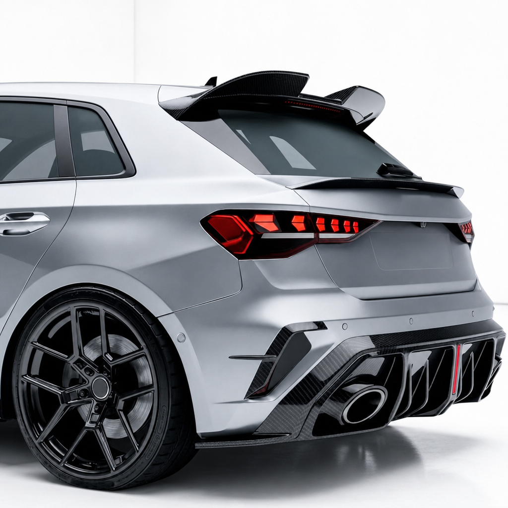 Audi RS3 8Y.5 フロントベントカナード/ウイングス GTスタイル