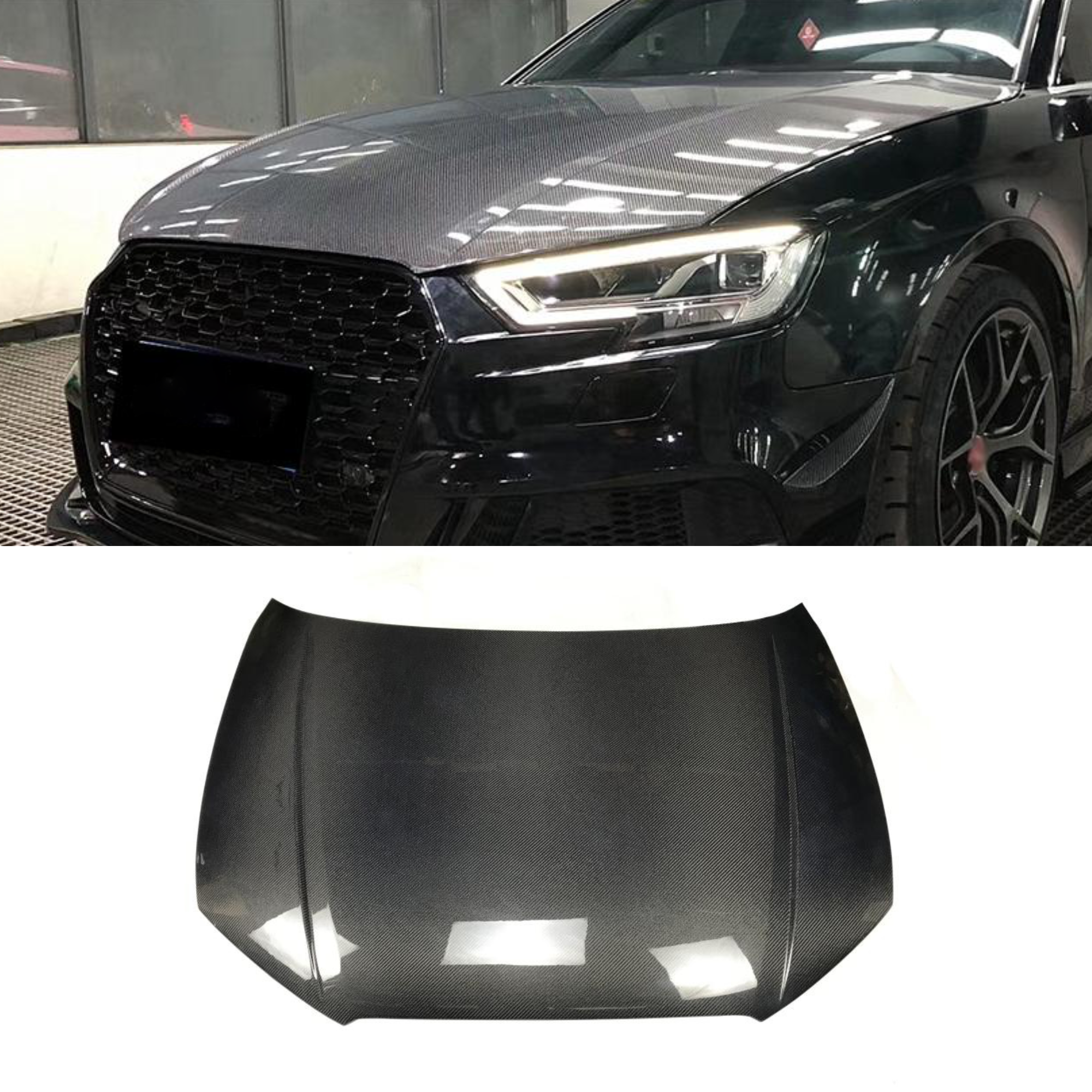 Audi A3/S3 8V and 8V.5 Carbon Fiber Hood Bonnet