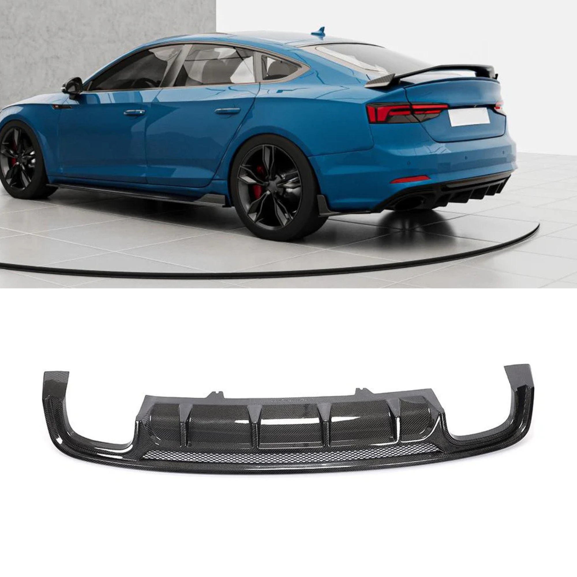 Audi A5 S-Line/S5 B9 Carbon Fibre Rear Diffuser