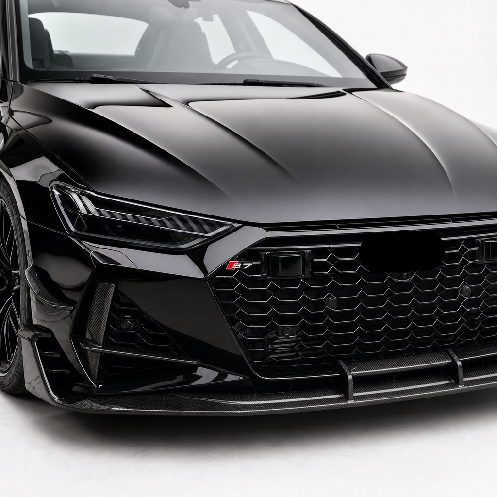 Audi RS6/RS7 C8 Carbon Fiber Front Splitter Lip V3