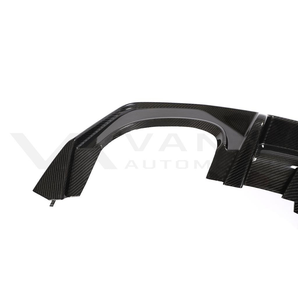 Audi RS6/RS7 C8 Carbon Fiber Rear Bumper Diffuser Lip V2