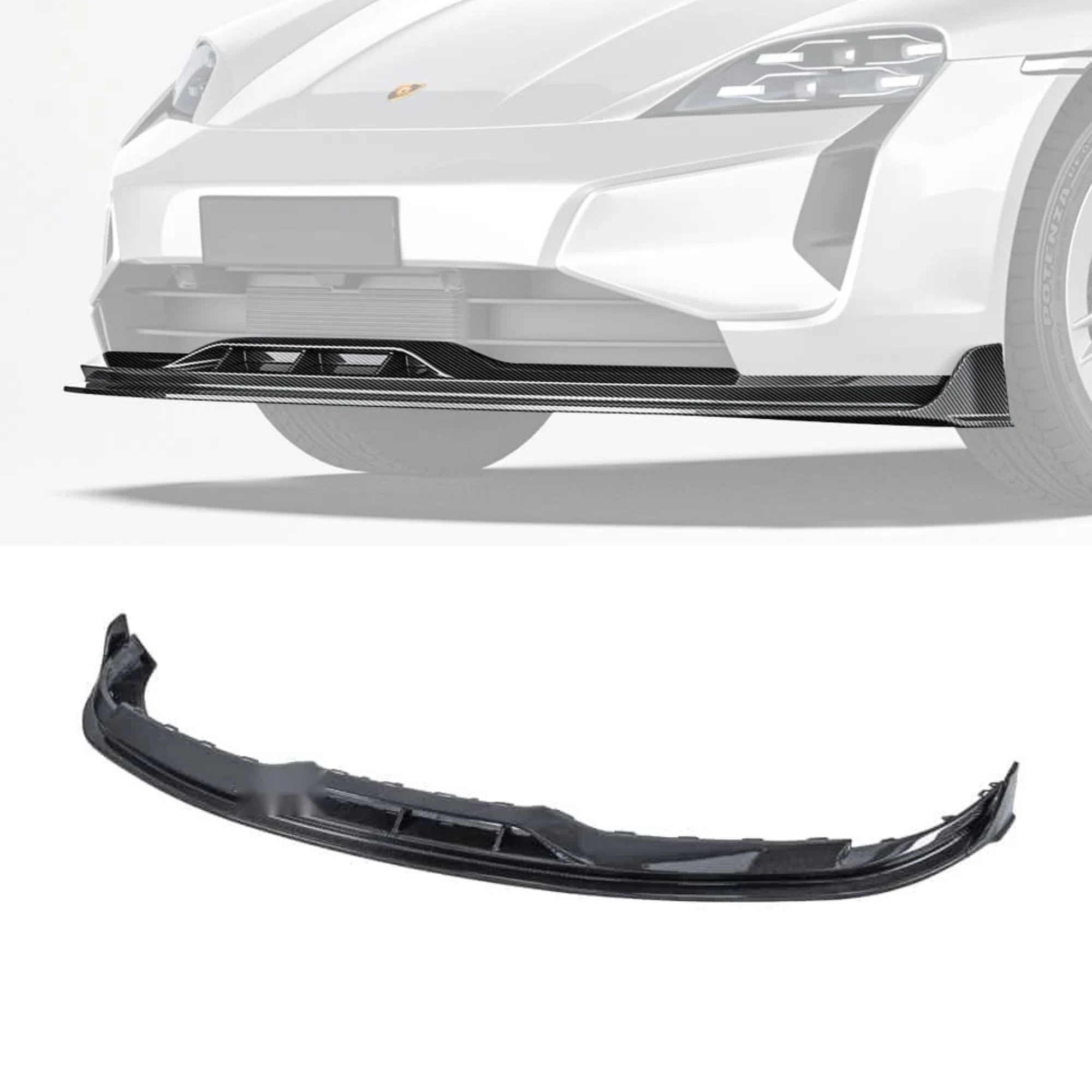 Porsche Taycan 2025 Carbon Fibre Front Lip
