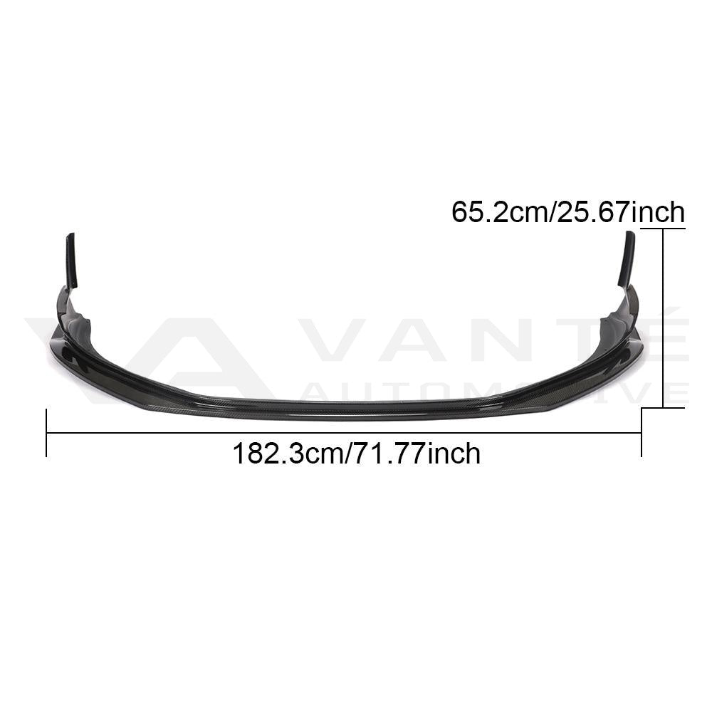 Porsche 718 Boxster Cayman 982 Dry Carbon Fibre Front Bumper Lip Spoiler