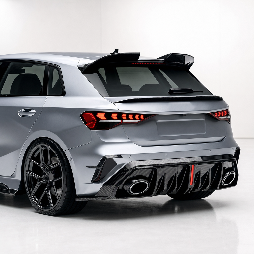Audi RS3 8Y.5 Facelift Kohlefaser-Heckdiffusor