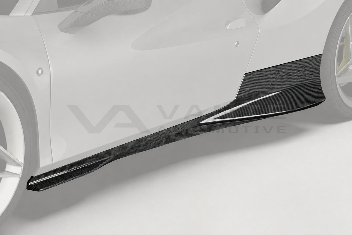 Ferrari F8 Tributo Carbon Fibre Side Skirts