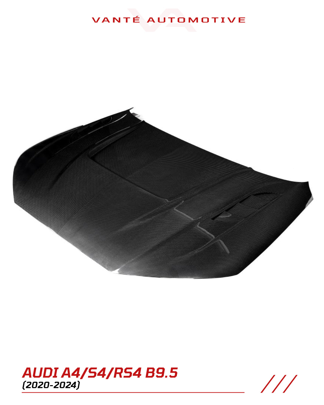 Audi A4/S4/RS4 B9.5 Dry Carbon Fibre Bonnet