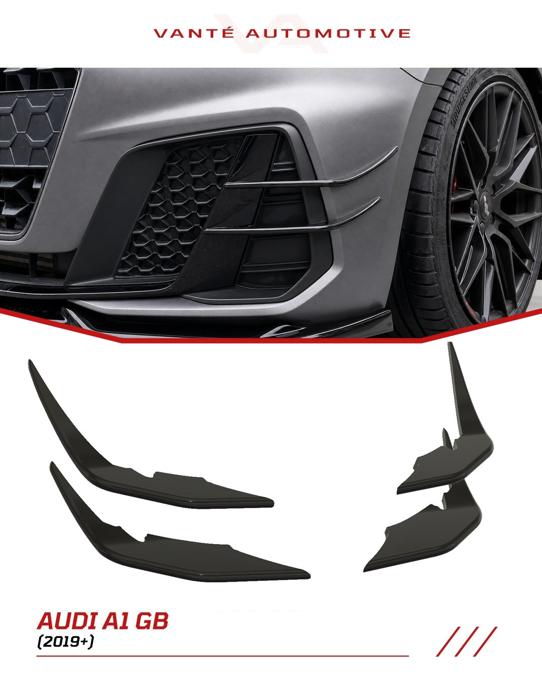 Audi A1 GB S-Line Aletas/Canards Delanteros