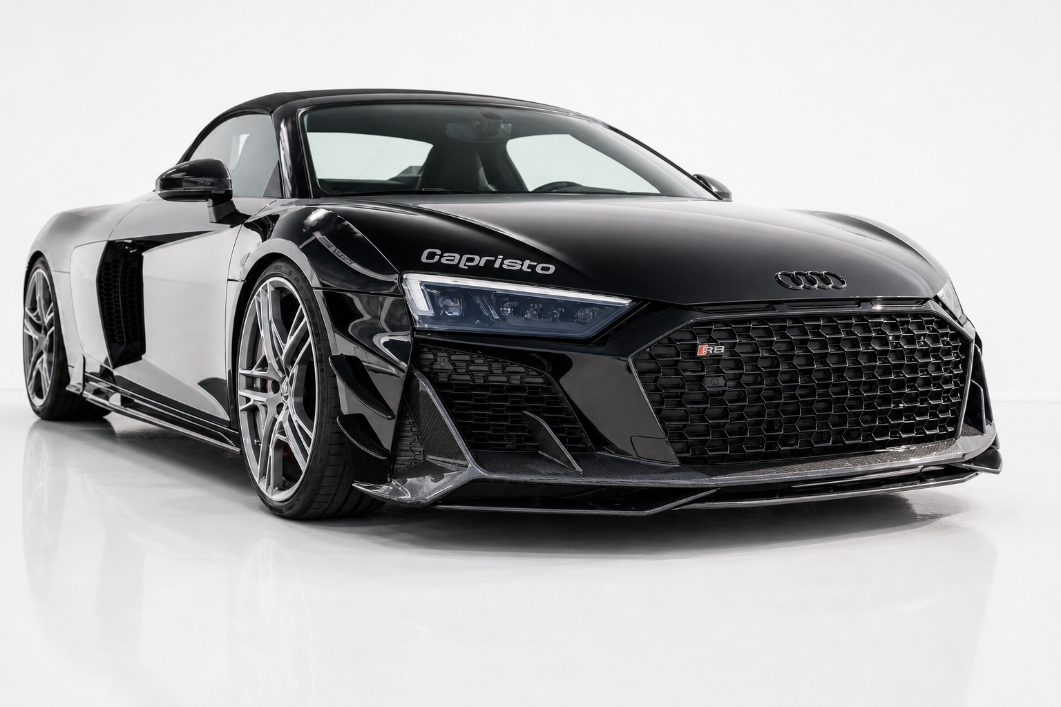 Audi R8 4S FL Carbon Fiber Front Bumper Canards
