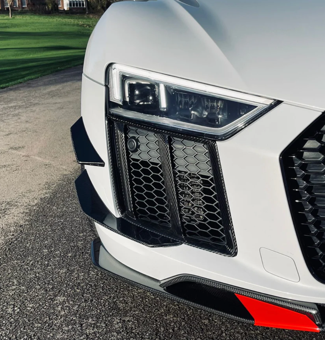 Audi R8 4S Carbon Fiber Front Bumper Side Air Vents image 3