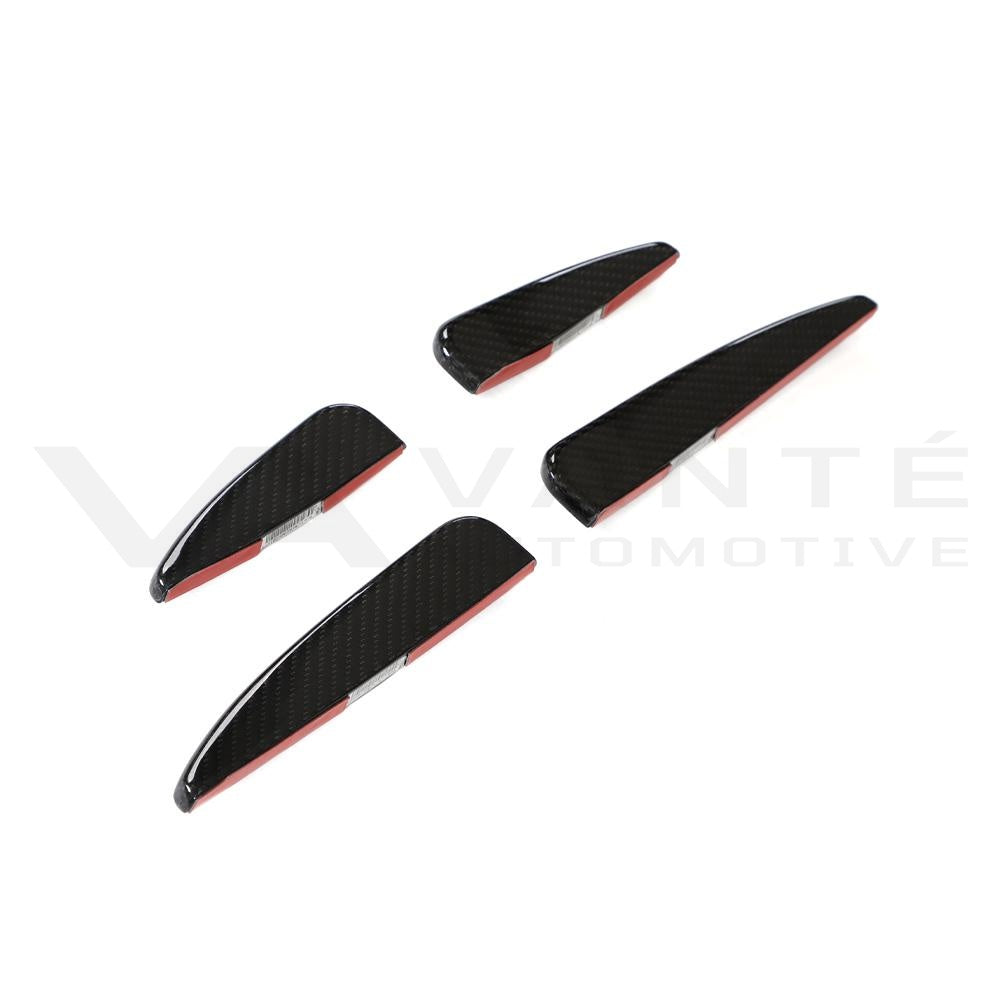Audi R8 4S FL Carbon Fiber Front Bumper Canards