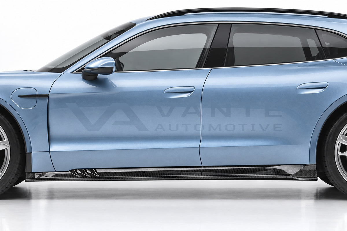 Porsche Taycan Cross Turismo Carbon Fibre Side Skirts – image 3