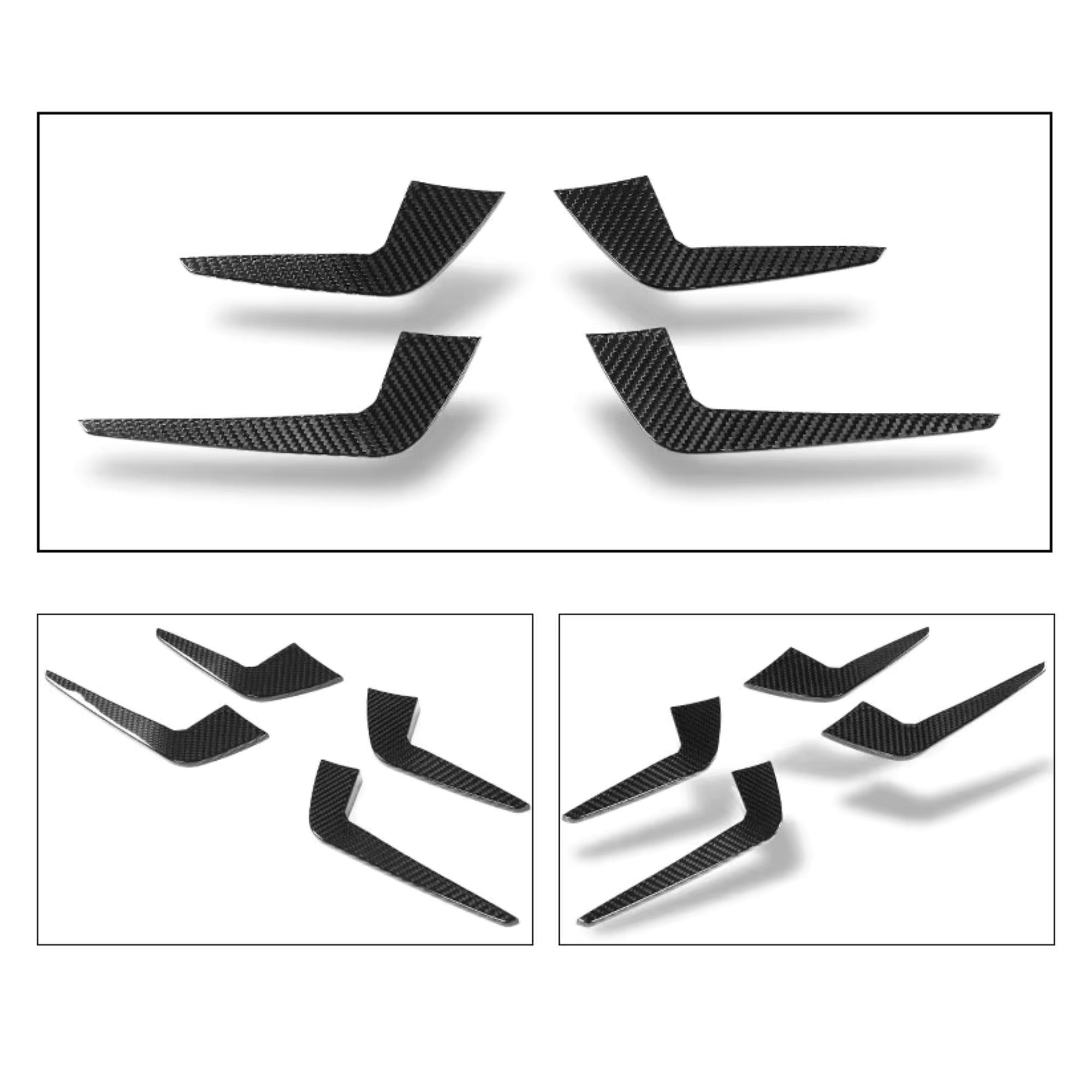 Audi RS5 B9.5 Carbon Fibre Front Canards image 9