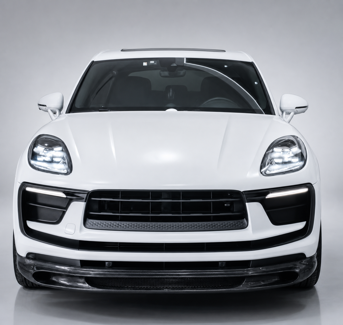Porsche Macan 95B.3 Dry Carbon Fibre Front Bumper Lip Splitters