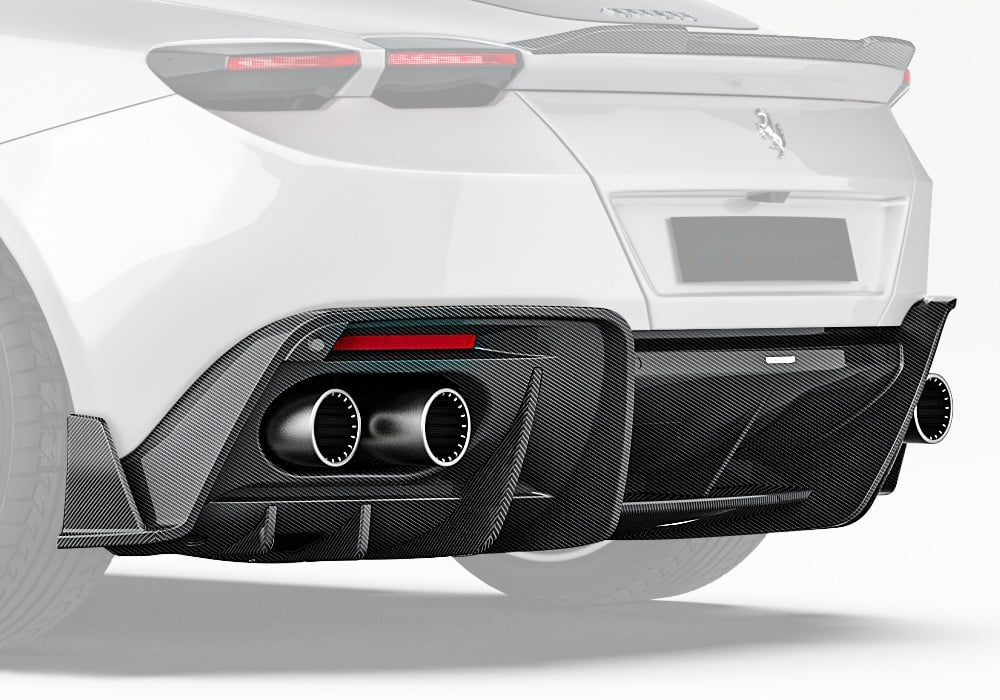 Ferrari Roma Carbon Fibre Rear Diffuser