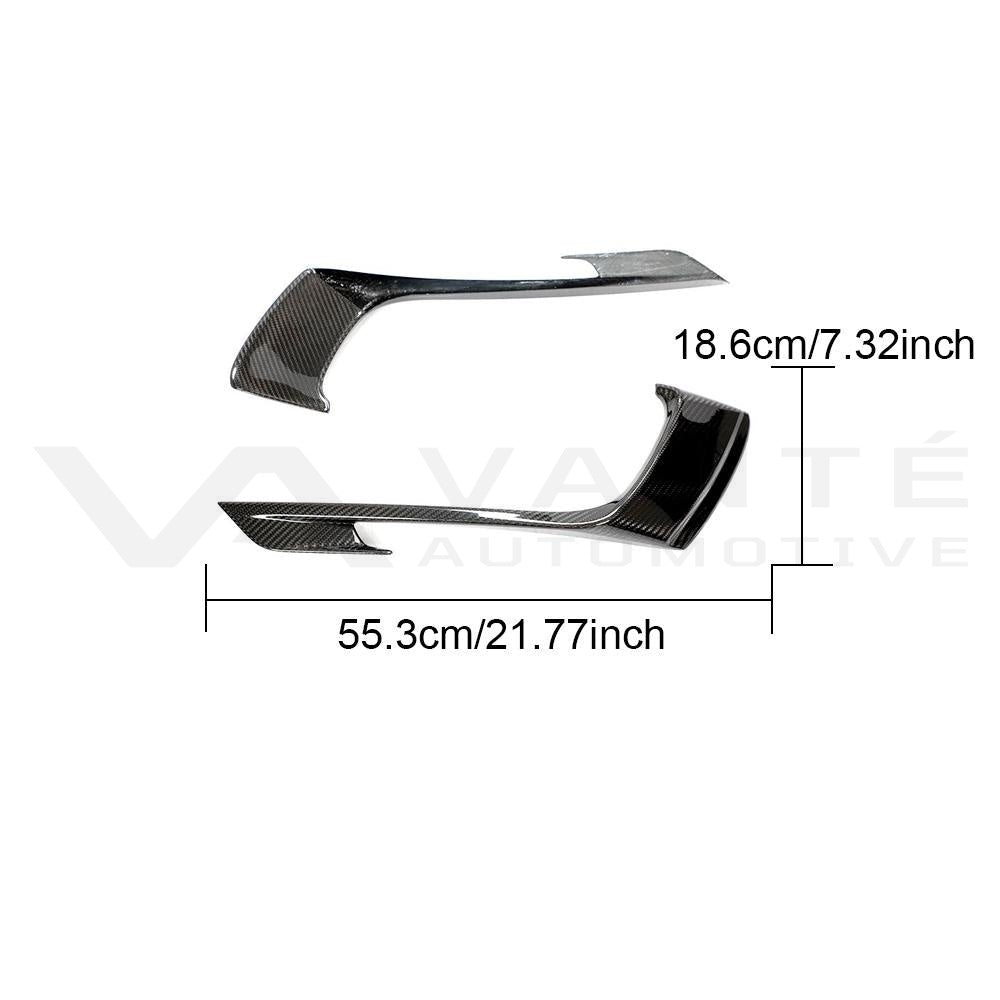 Porsche 718 Boxster/Cayman 982 Carbon Fibre Front Bumper Canards