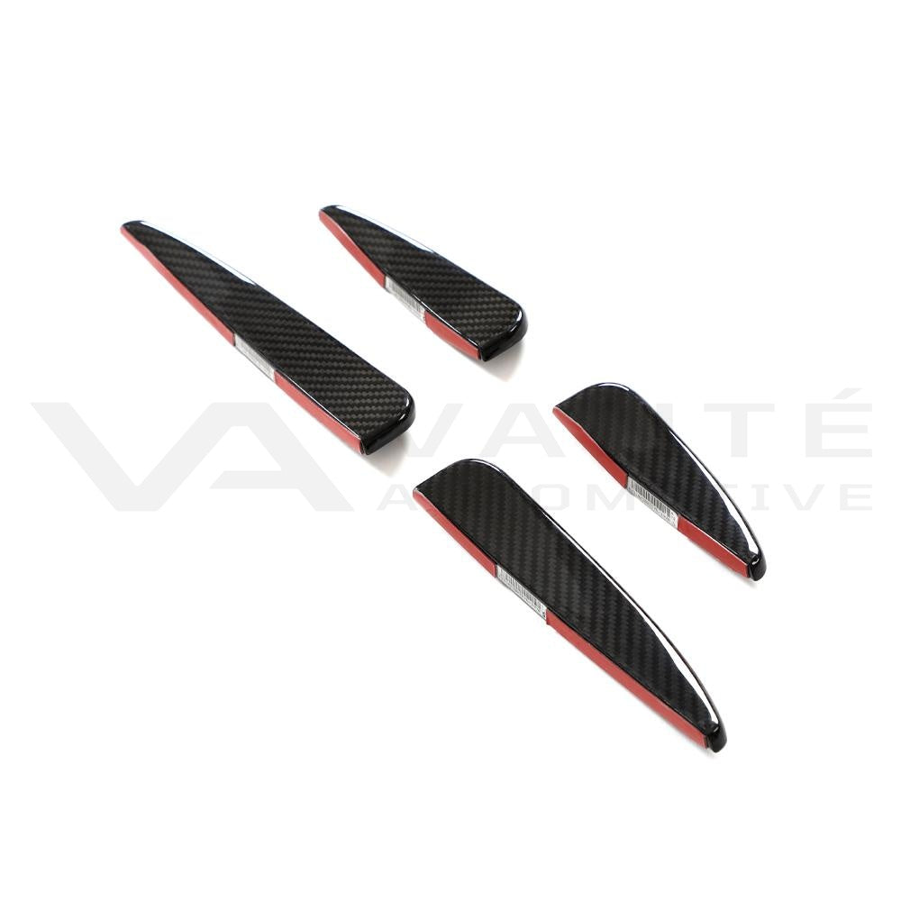 Audi R8 4S FL Carbon Fiber Front Bumper Canards
