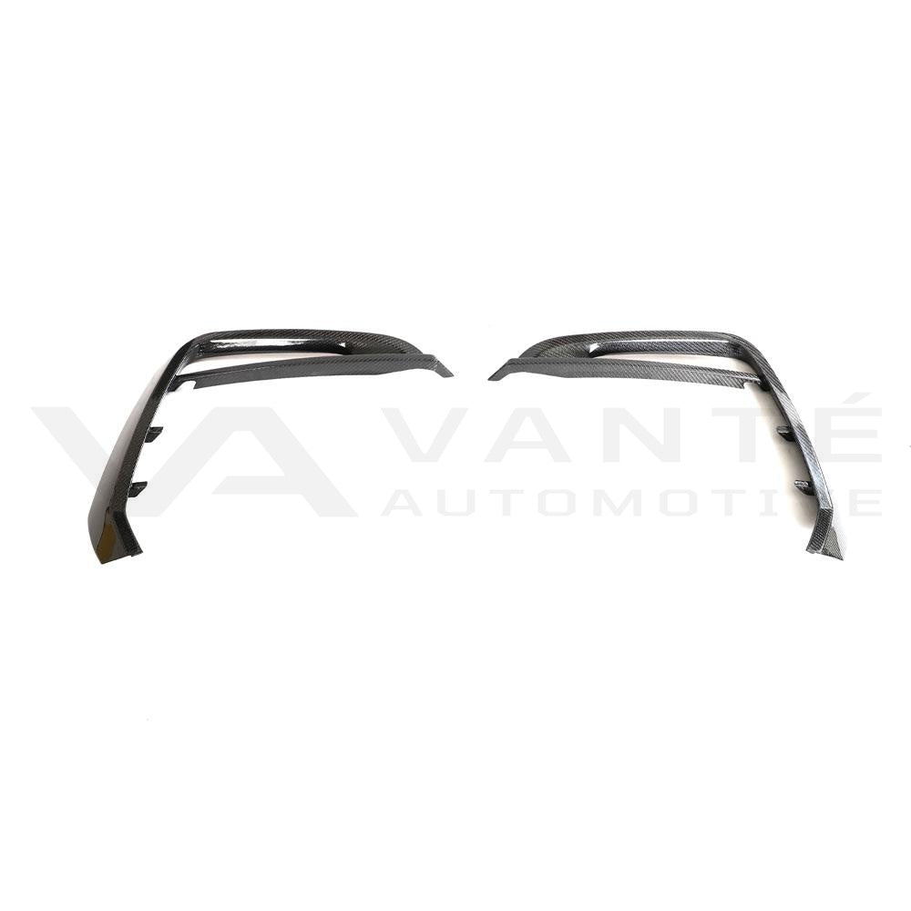 Audi RSQ8 4M Carbon Fiber Front Canards/Bumper Trim/Foglamp Covers