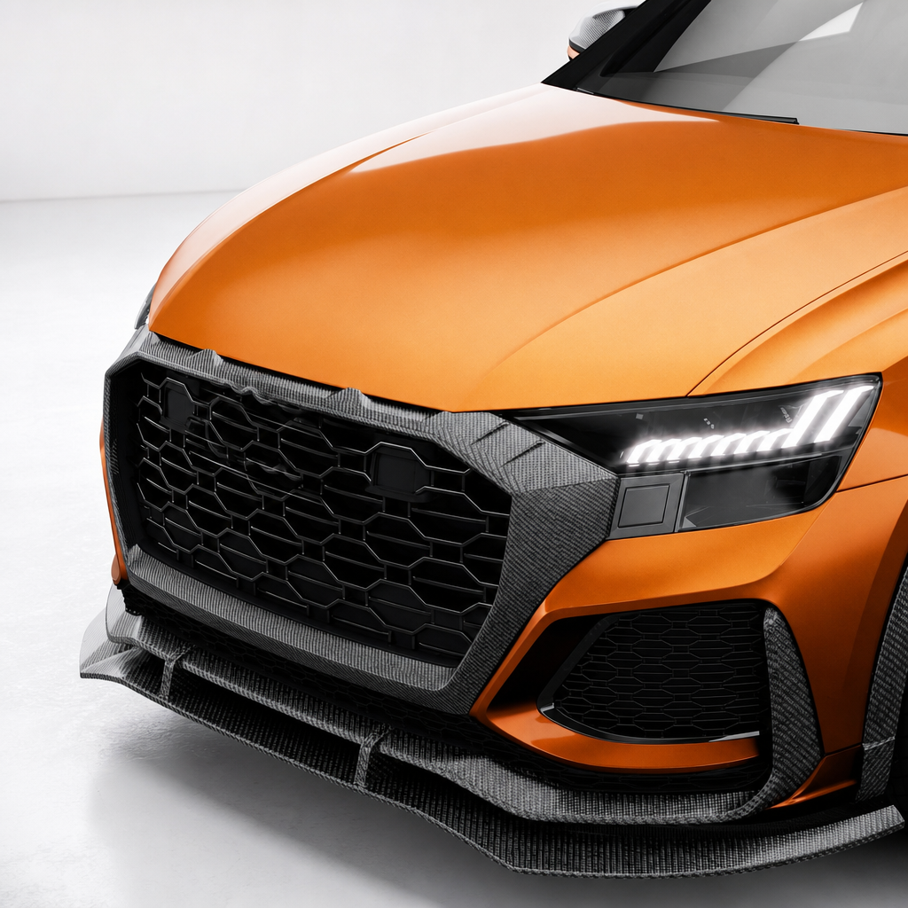 Audi RSQ8 4M Carbon Fibre Front Lip Splitter