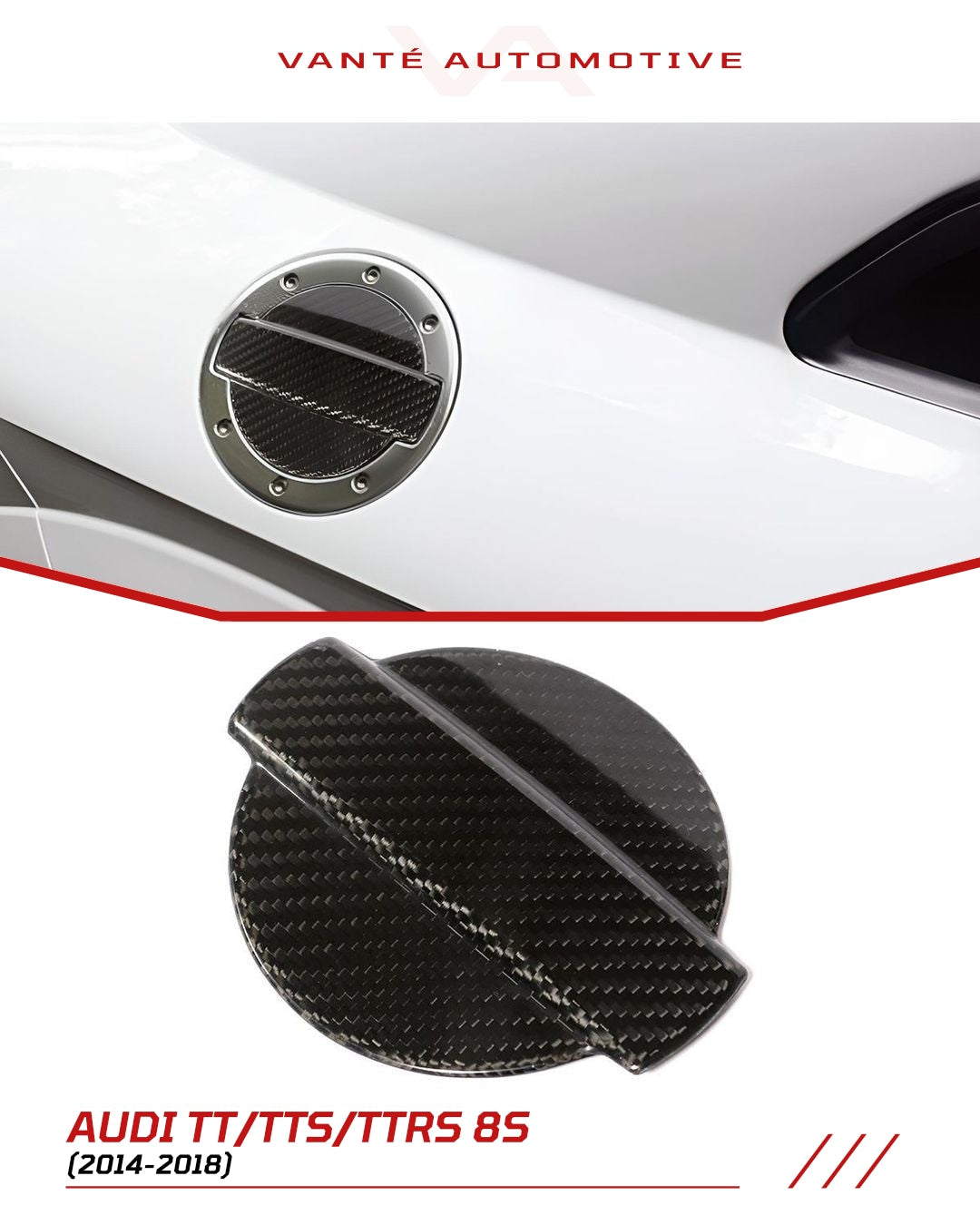 Audi TT/TTS/TTRS 8S (MK3) Carbon Fiber Tankdeckel-Abdeckung