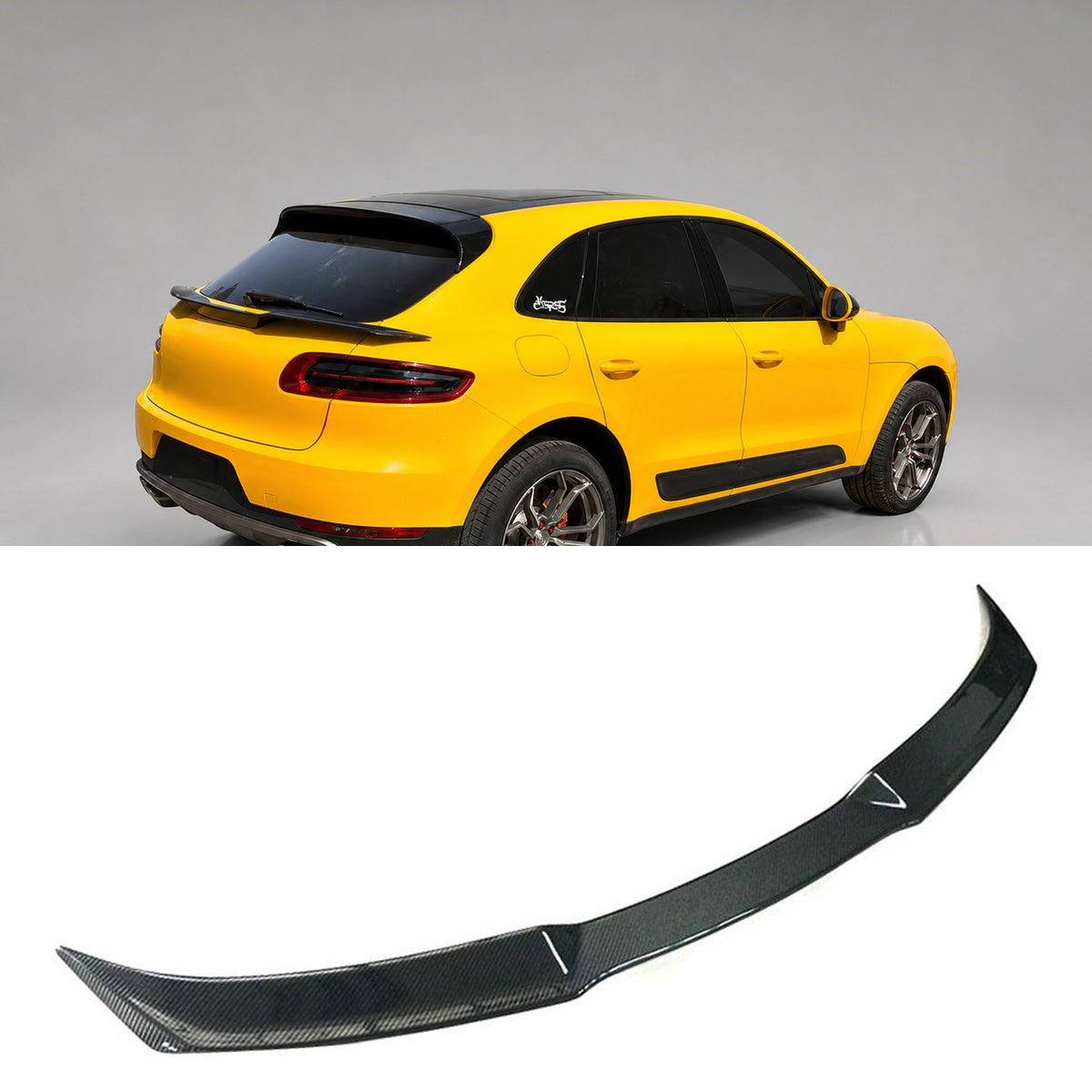 Porsche Macan 95B Carbon Fibre Rear Middle Wing Spoiler