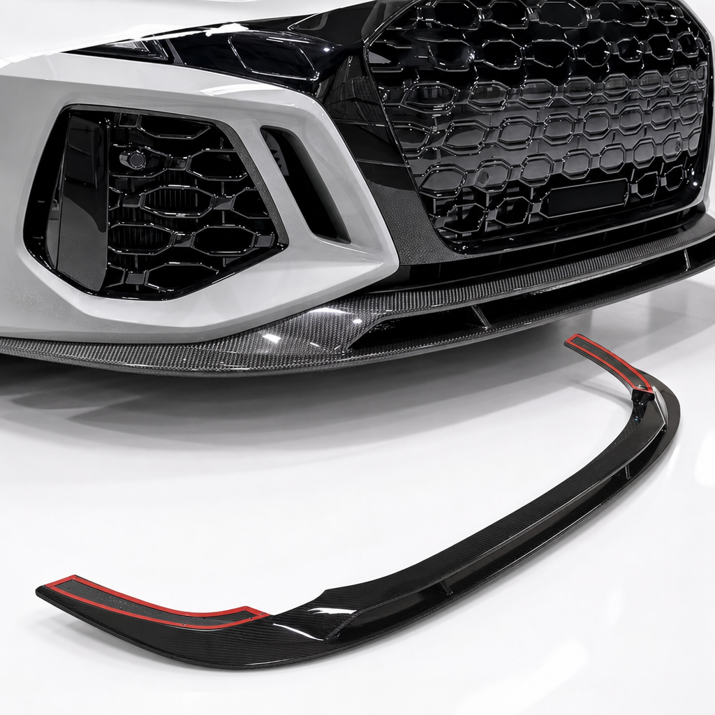 Audi RS3 8Y Divisor Delantero de Fibra de Carbono V1