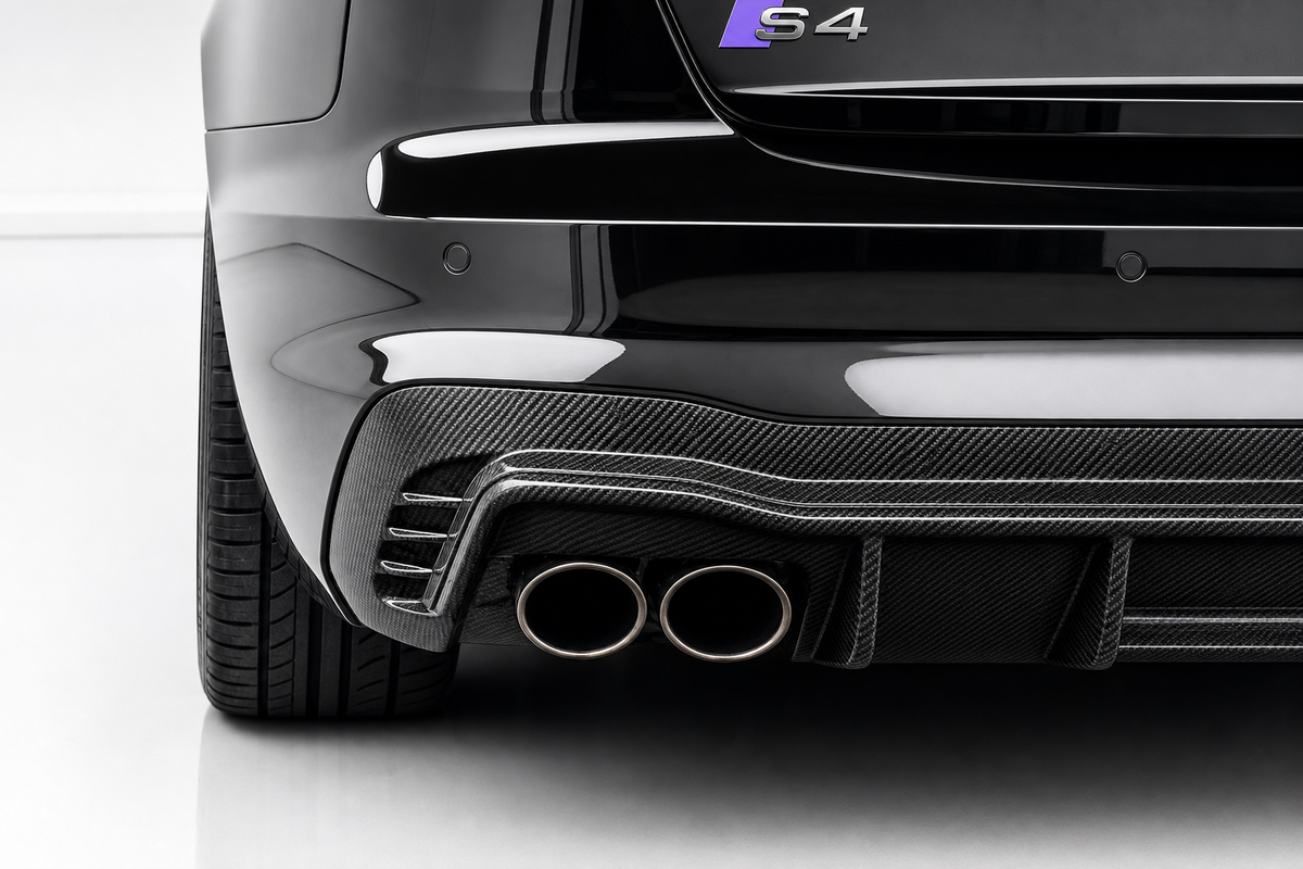 Diffuseur arrière en fibre de carbone sèche Audi A4 S-Line / S4 B9.5