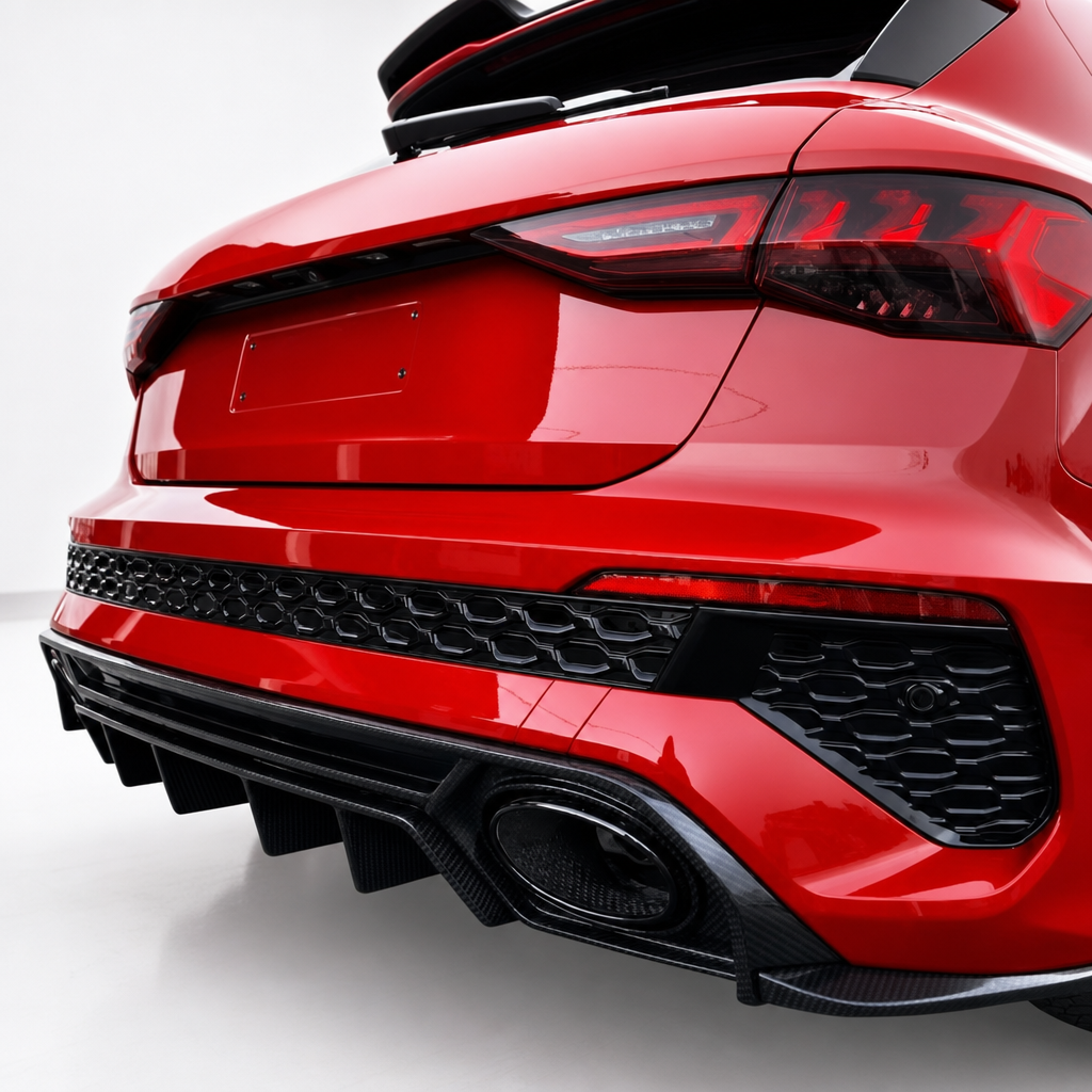 Audi RS3 8Y 2021+ Carbon Fiber Heckdiffusor Kit V2