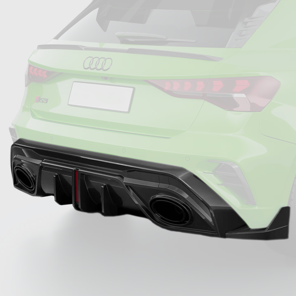 Audi RS3 8Y.5 2025 Carbon Fiber Rear Diffuser V2 Kit image 2