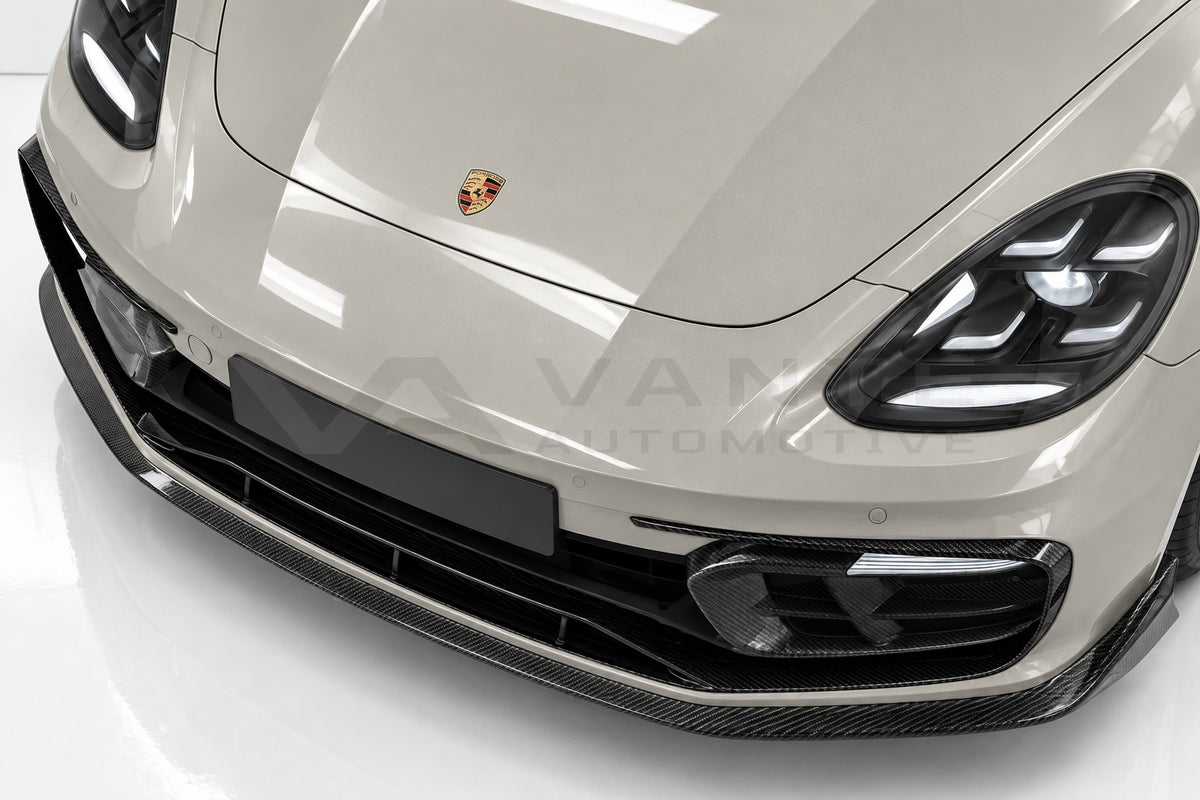 Porsche Panamera 971.2 Carbon Fibre Front Bumper Trim – image 4