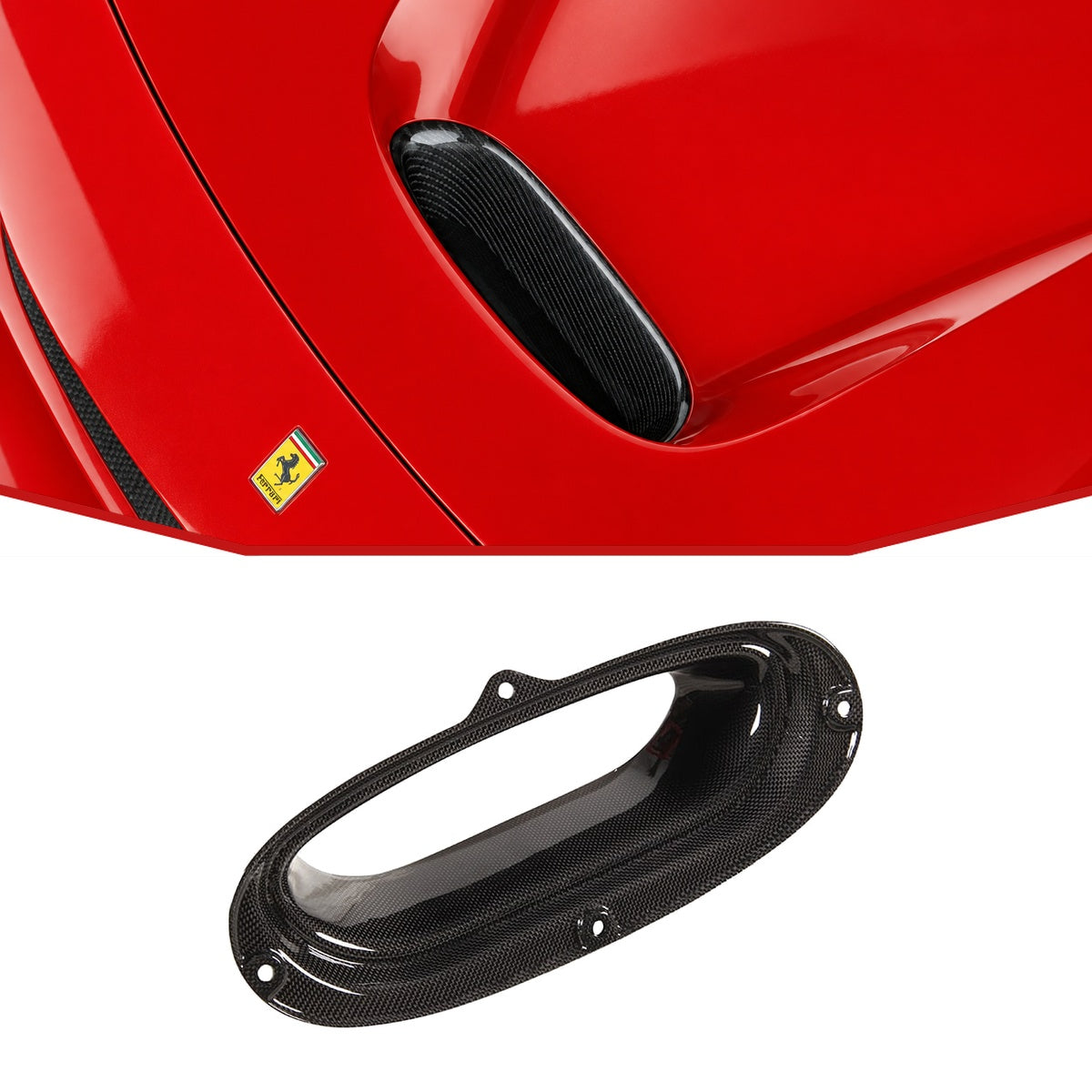 Ferrari F8 Tributo Carbon Fibre Bonnet Air Vent