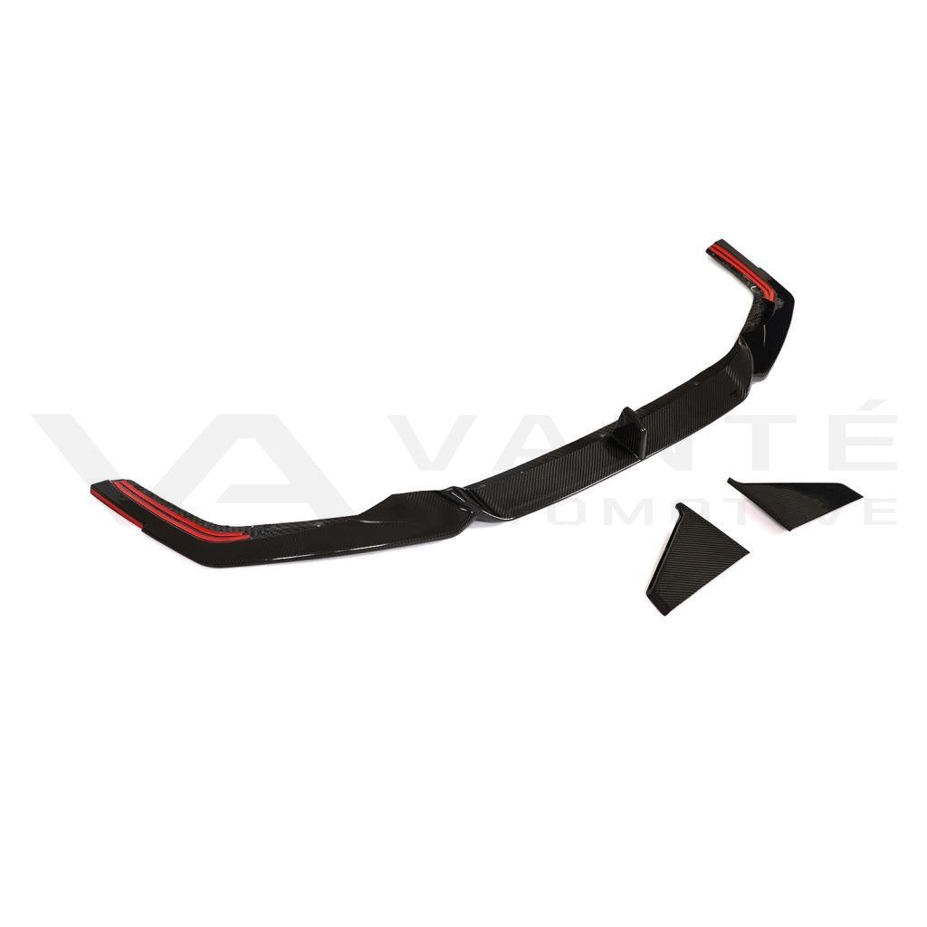 Labio Divisor Frontal Fibra de Carbono Audi RS6/RS7 C8 V2
