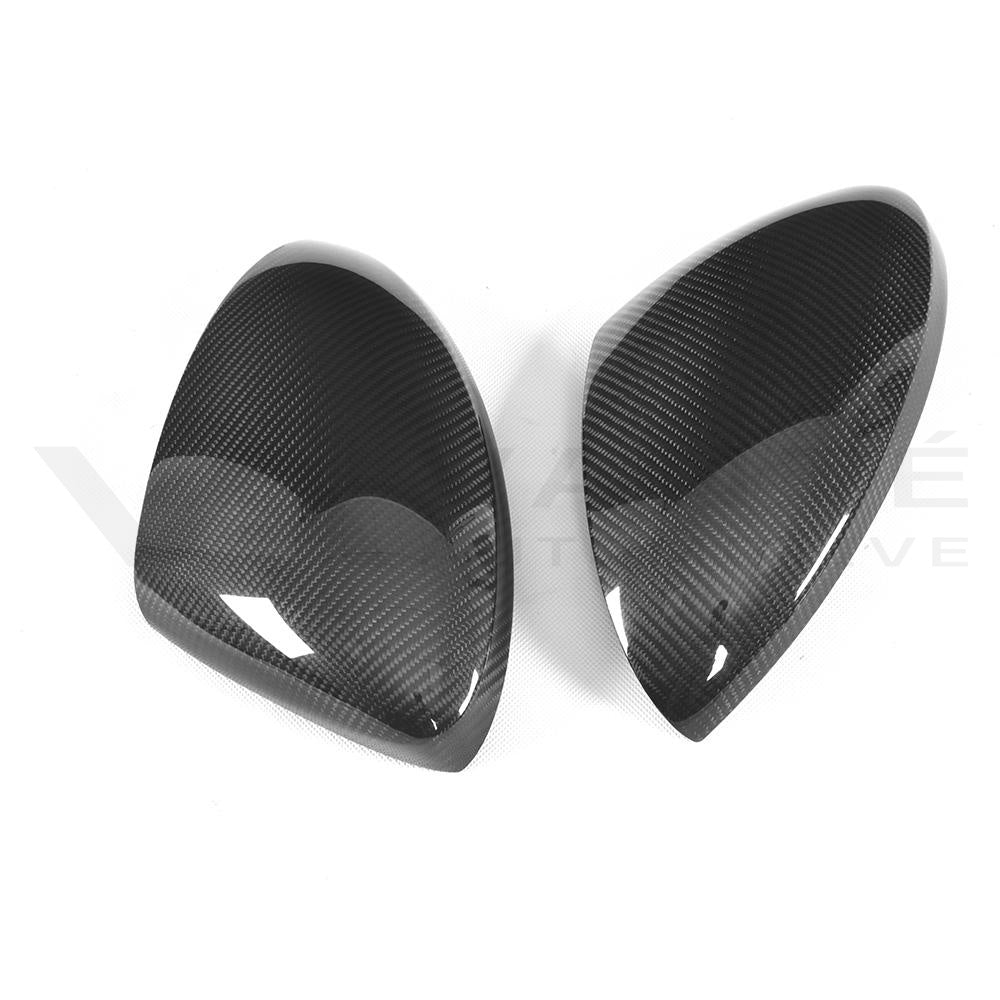 Porsche 718 Boxster/Cayman Carbon Fibre Mirror Cover Caps (Left Hand Drive)