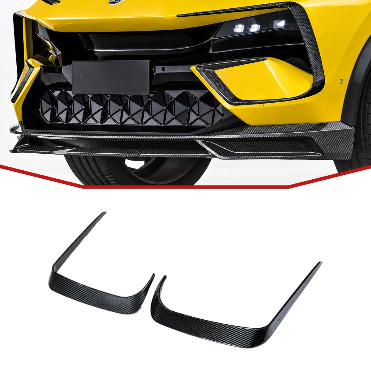 Lotus Eletre Carbon Fibre Upper Front Canards