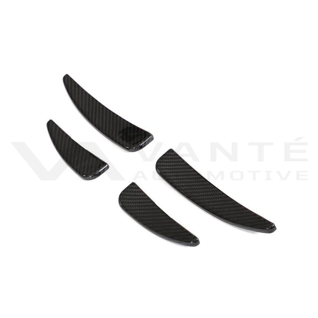 Audi R8 4S FL Carbon Fiber Front Bumper Canards