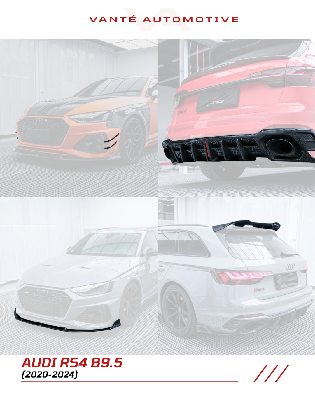 Audi RS4 B9.5 Karbonfaser-Bodykit