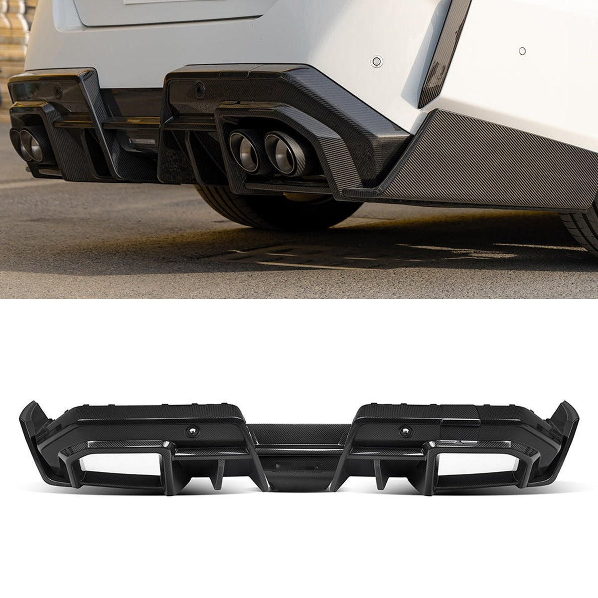 BMW M5 G90 Prepreg Carbon Fibre Rear Diffuser SOOQOO