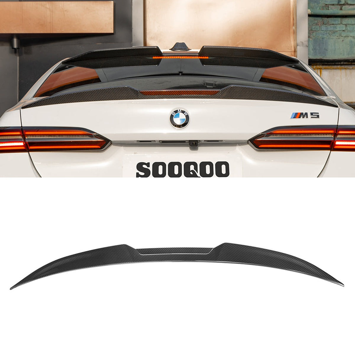 BMW M5 G90 Prepreg Carbon Fibre Rear Spoiler SOOQOO