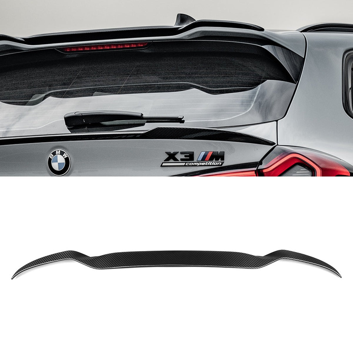 BMW X3M F97 Prepreg Carbon Fibre Top Spoiler SOOQOO