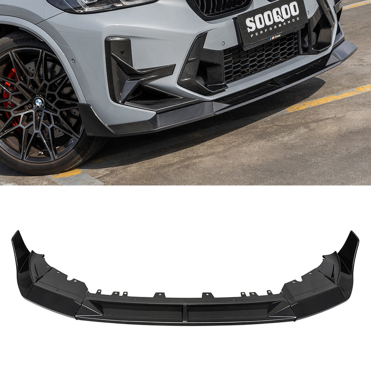 BMW X3M F97 & X4M F98 LCI Prepreg Carbon Fibre Front Lip SOOQOO