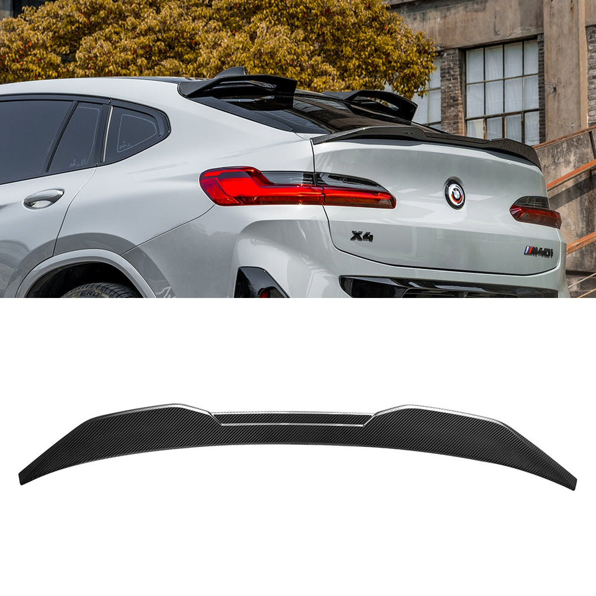 BMW X4M F98 Prepreg Carbon Fibre Rear Spoiler SOOQOO