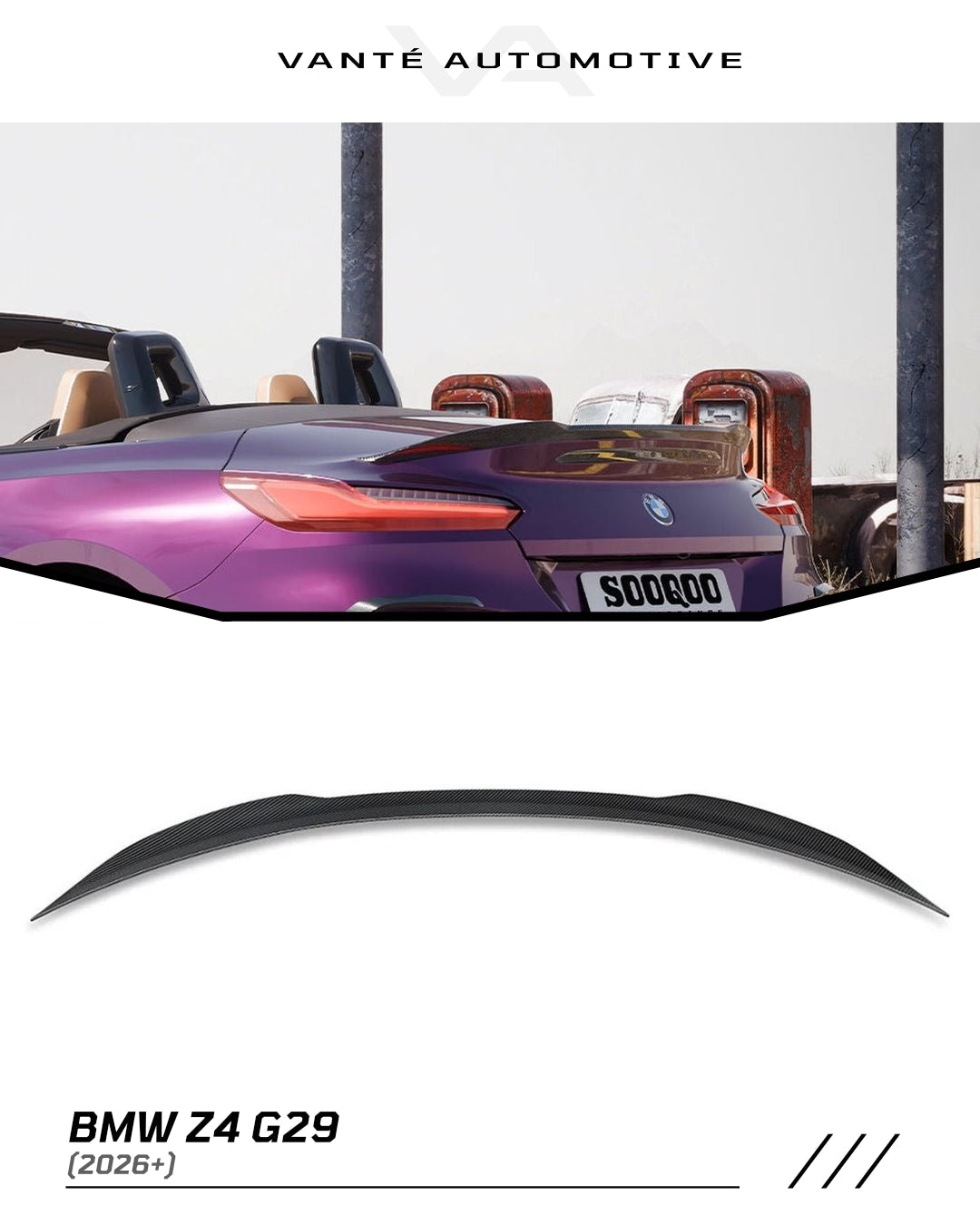 BMW Z4 G29 Prepreg Carbon Fibre Rear Spoiler SOOQOO