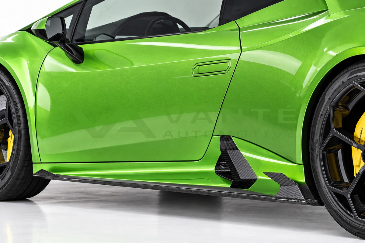 Lamborghini Huracan Evo Carbon Fibre Side Skirt Vent Trims – image 4