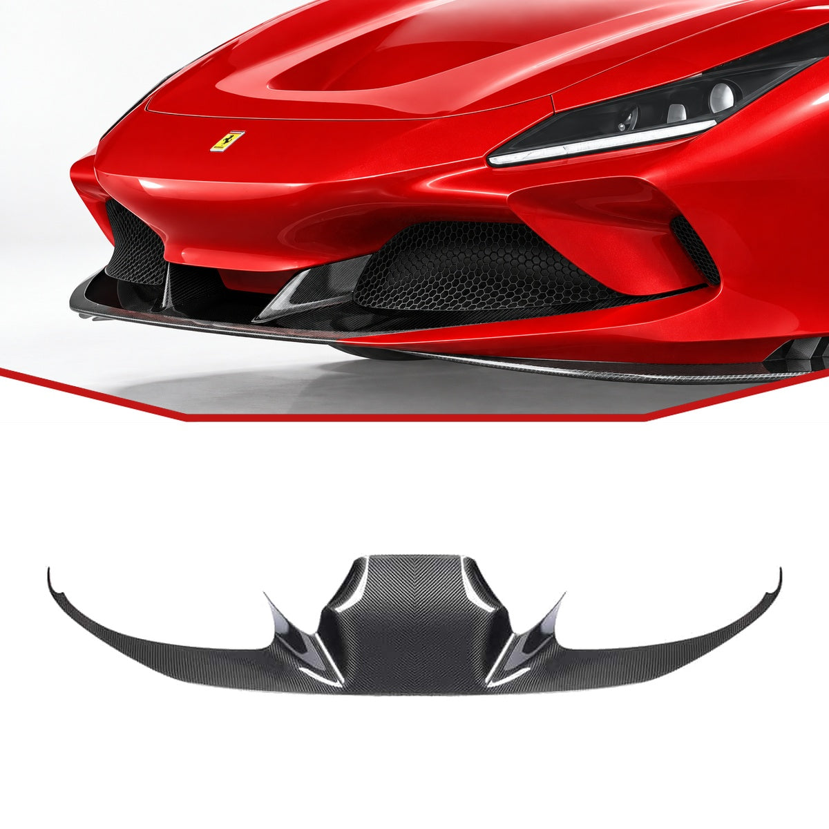 Ferrari F8 Tributo Carbon Fibre Front Lip