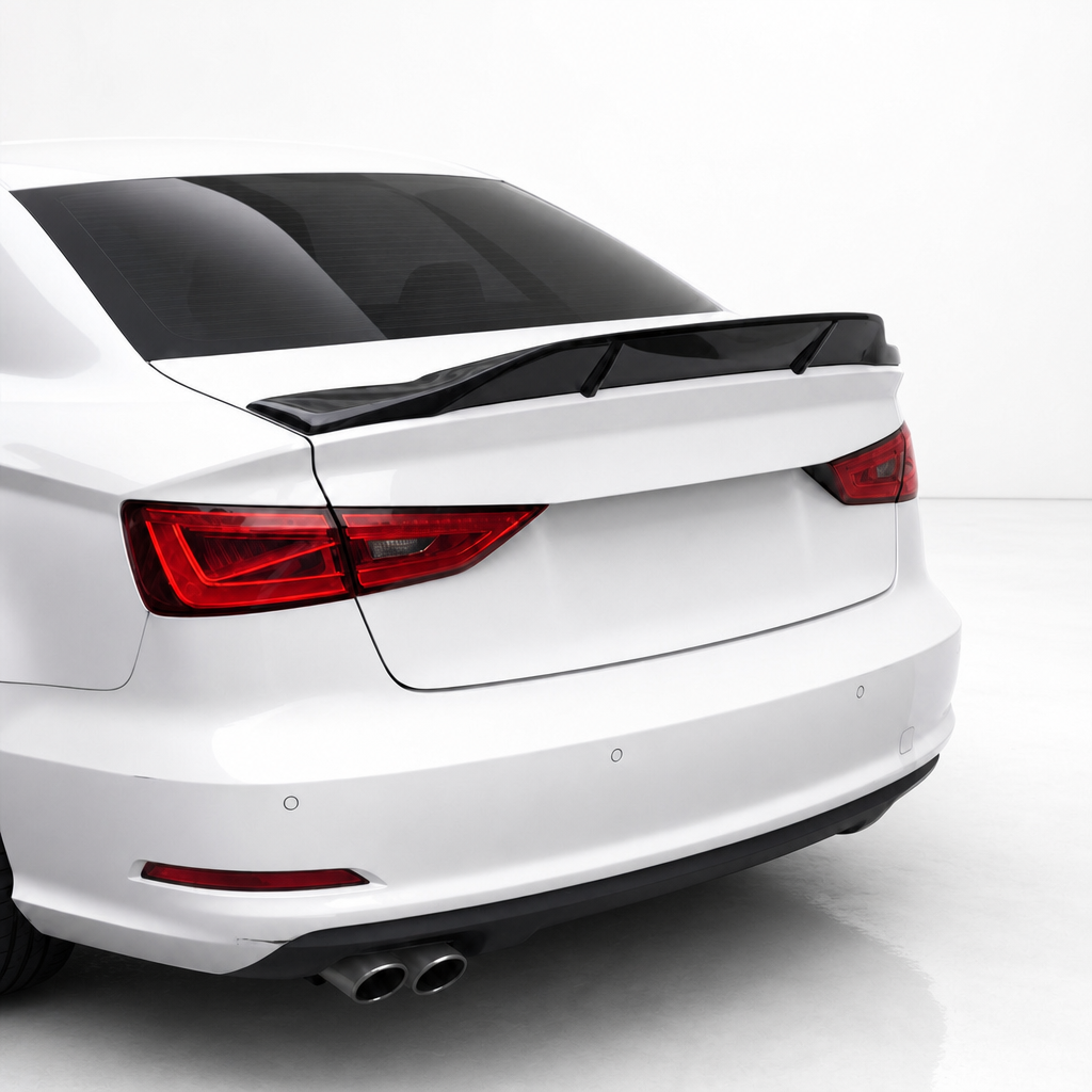 Audi A3/S3/RS3 8V y 8V.5 Sedan Aleta Trasera de Fibra de Carbono V2